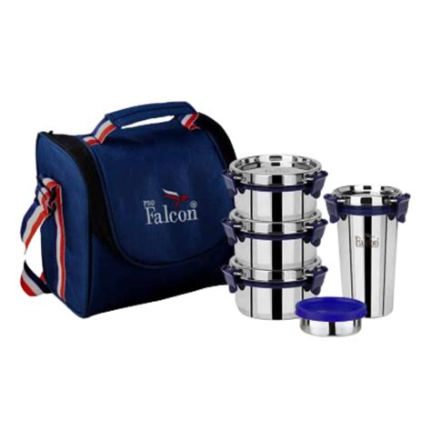 falcon stainless steel lunch box|econxt lunch box.